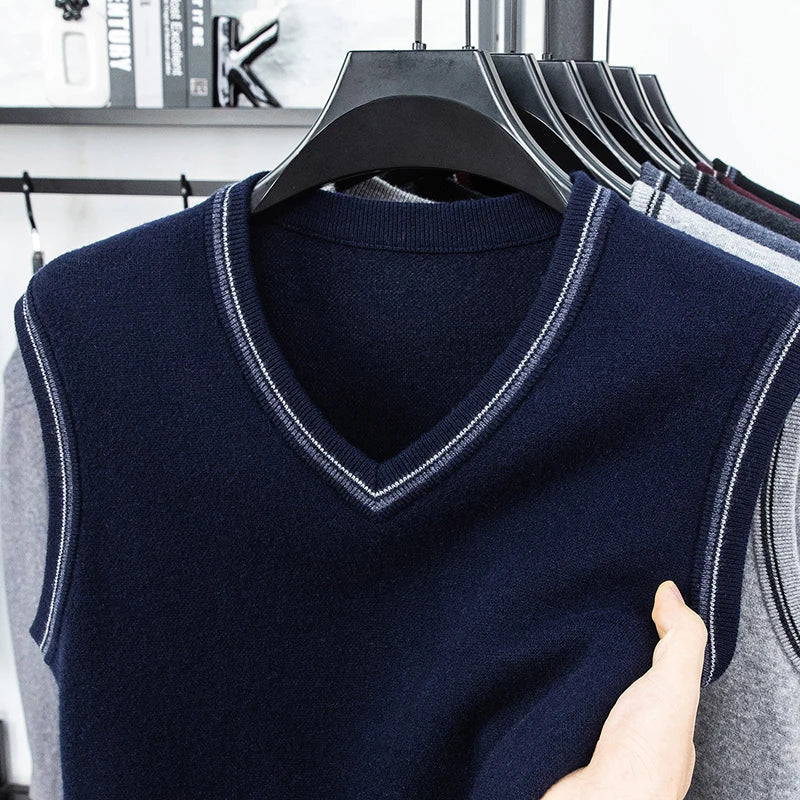 Men’s Casual Sleeveless Knit Vest