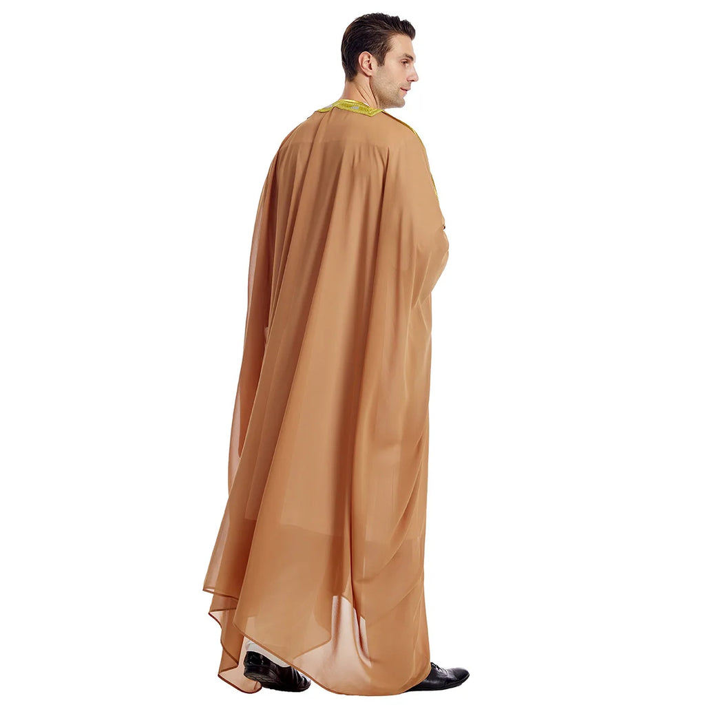 Men’s Jubba Thobe – Long Sleeve Islamic Traditional Robe