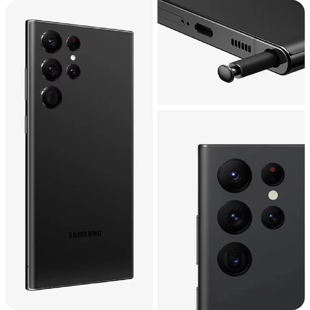 Samsung Galaxy S22 Ultra 5G S908U1 8K Camera 6.8inch Screen 128G Original Unlocked Phone S22U US Version Refurbished Cell Phone