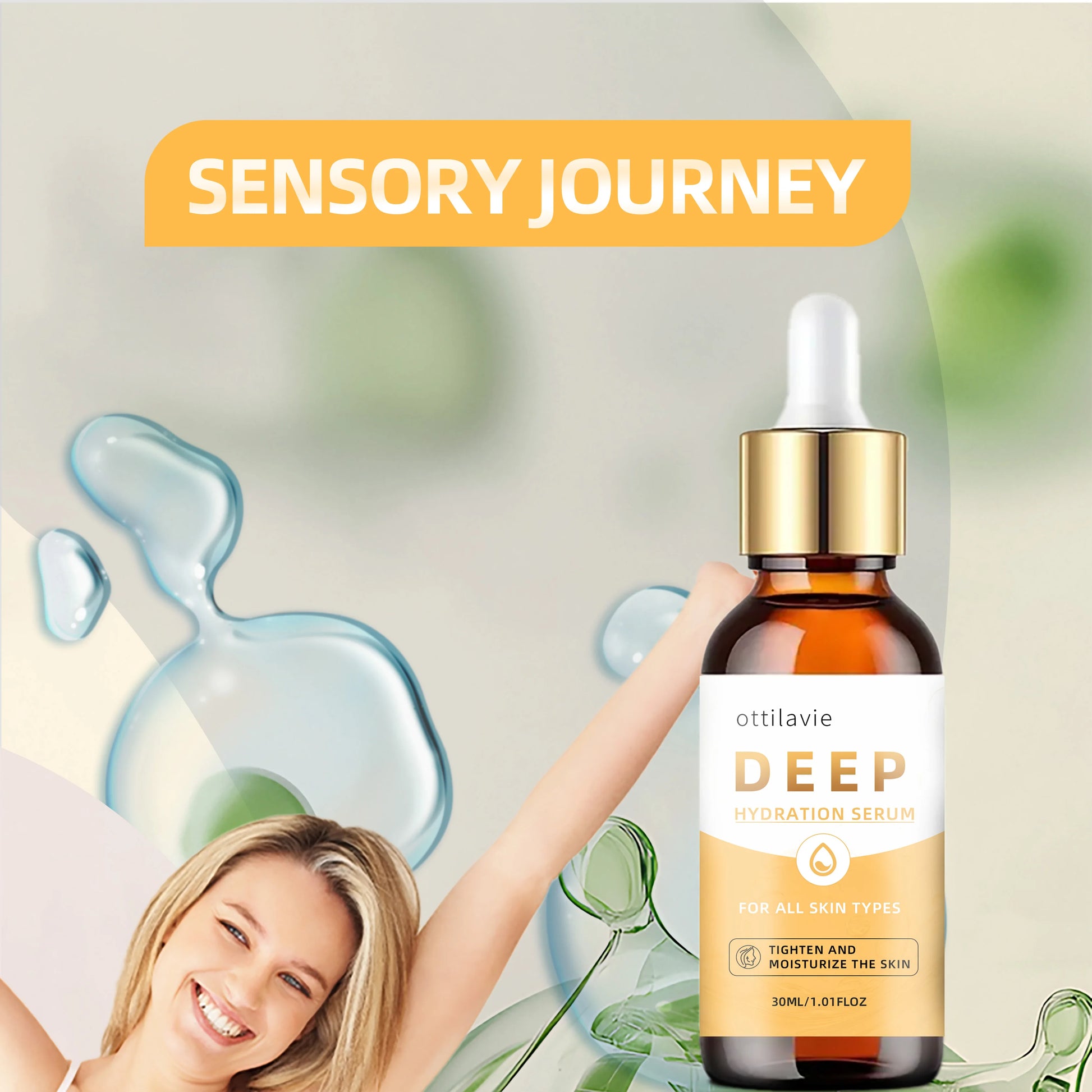 Hydrating Face Serum with Moisturizing Formula for All Skin Types