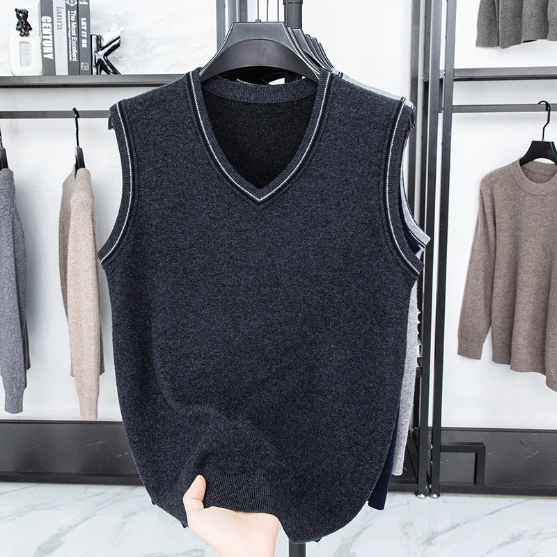 Men’s Casual Sleeveless Knit Vest