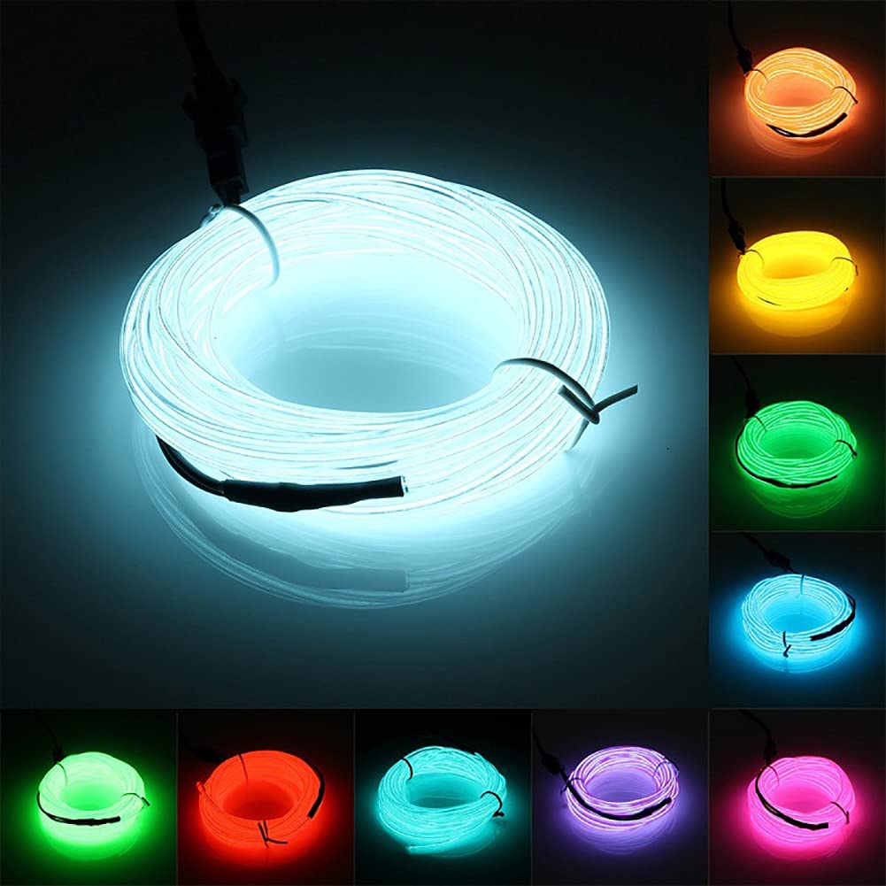 Car Interior Led Strip Light Neon EL Wiring Decorative Lamp For Auto Flexible Ambient Light USB Party Atmosphere