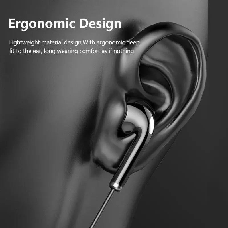 Wireless Neckband Headphones Bluetooth Earphones with LED Power Display High Sound Quality Stereo Waterproof In-ear Headset with Microphone