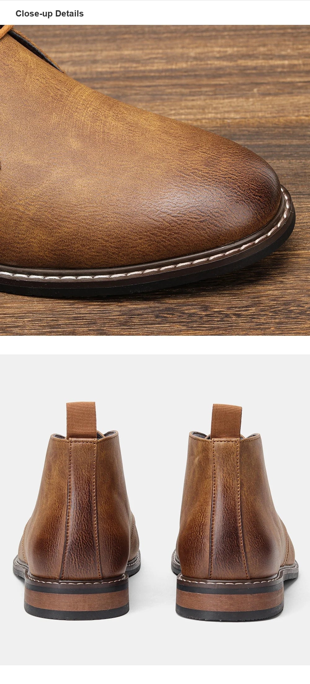 Boots Leather 2026 Retro Brand Comfortable Fashion Casual  Men Desert Boots