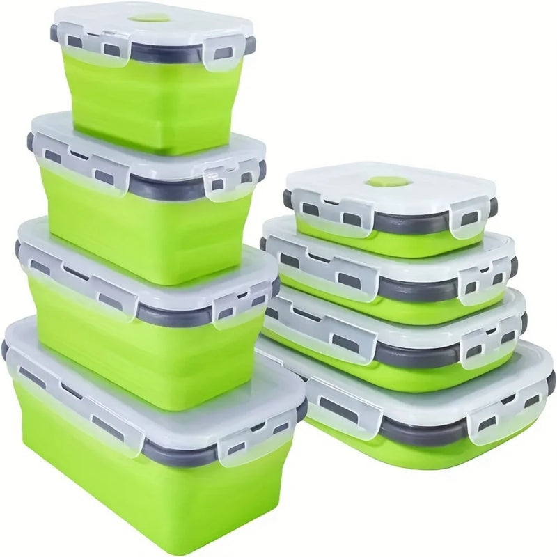 Collapsible Silicone Food Storage Containers (Set of 3 or 4)