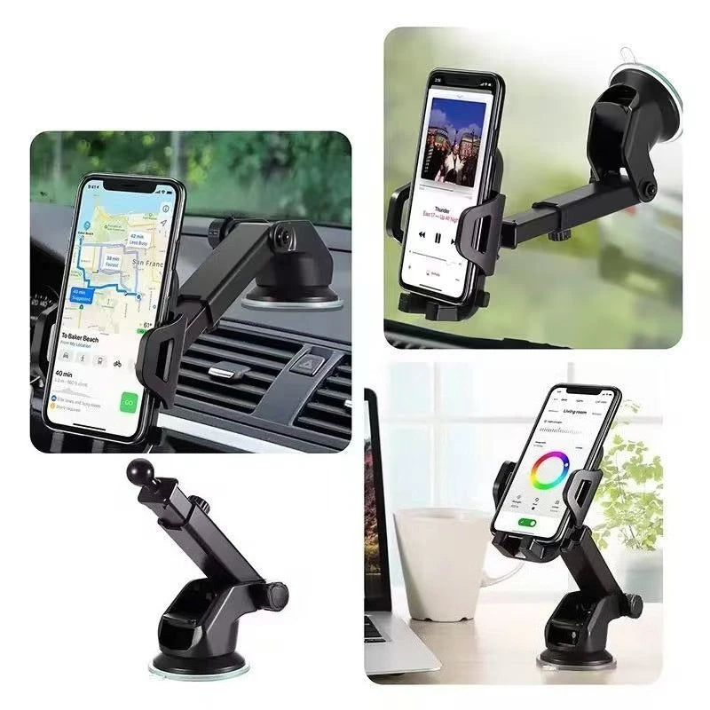 Car Phone Holder Mount Stand Suction Cup Smartphone Mobile Cell Support in Car Bracket For iPhone Xiaomi Huawei Samsung