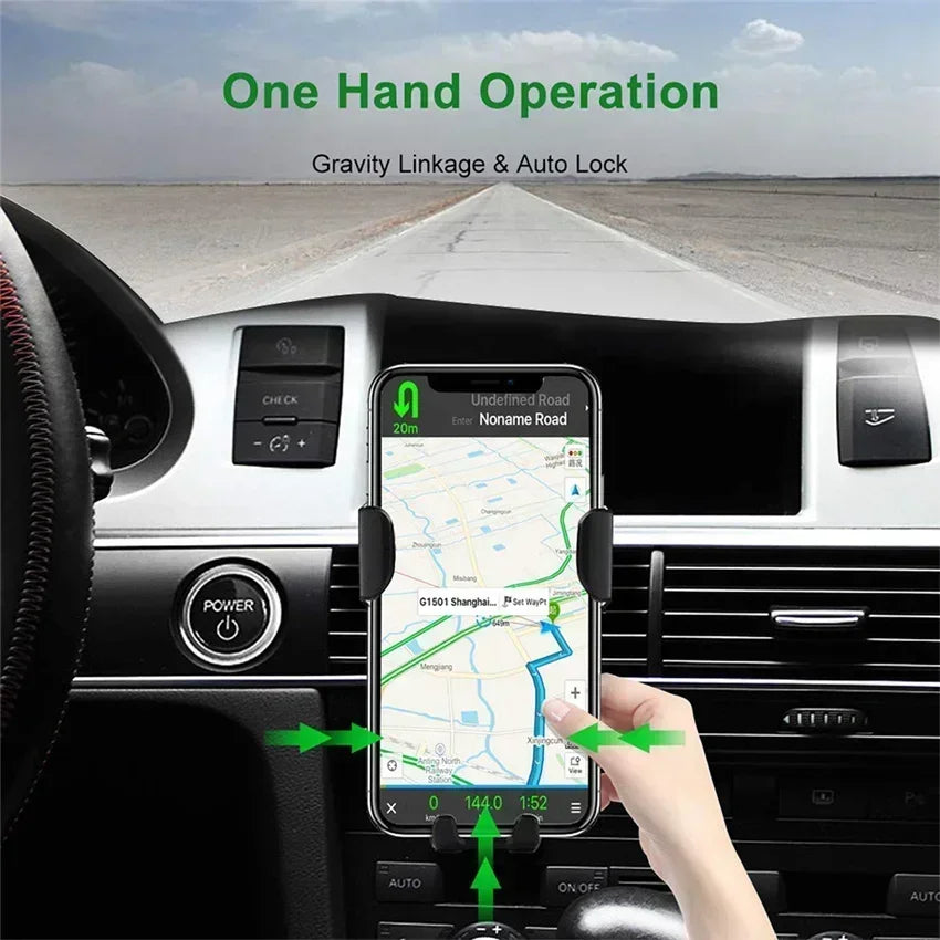 Car Wireless Charger Holder for iPhone 15/14/13/12/11 pro XS Max XR Samsung Fast Charging Mount Compatible with Multiple Models