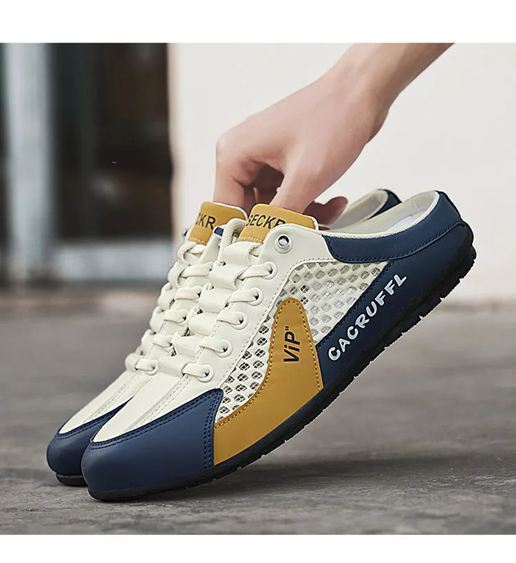 New Men's Casual Slip-Ons - Durable, Comfortable, Breathable & Stylish Half-Slippers