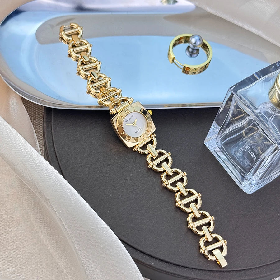 Women’s Luxury Crystal Bracelet Watch Set