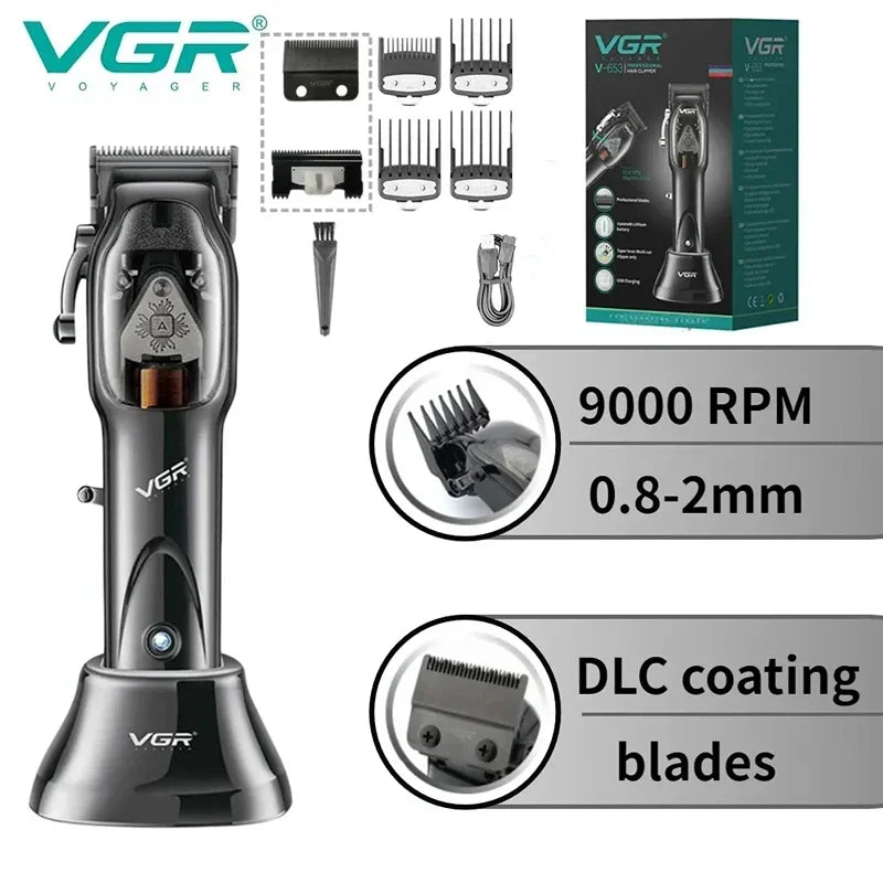 Original VGR Hair Trimmer Cordless Hair Clipper Electric Hair Clipper Professional Hair Clipper Men's Hair Clipper V-653