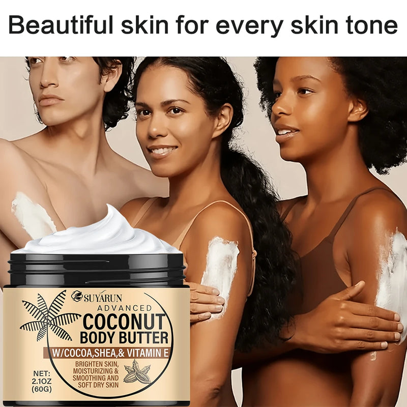 Coconut Body Butter Cream for Deep Moisturizing and Smooth Skin