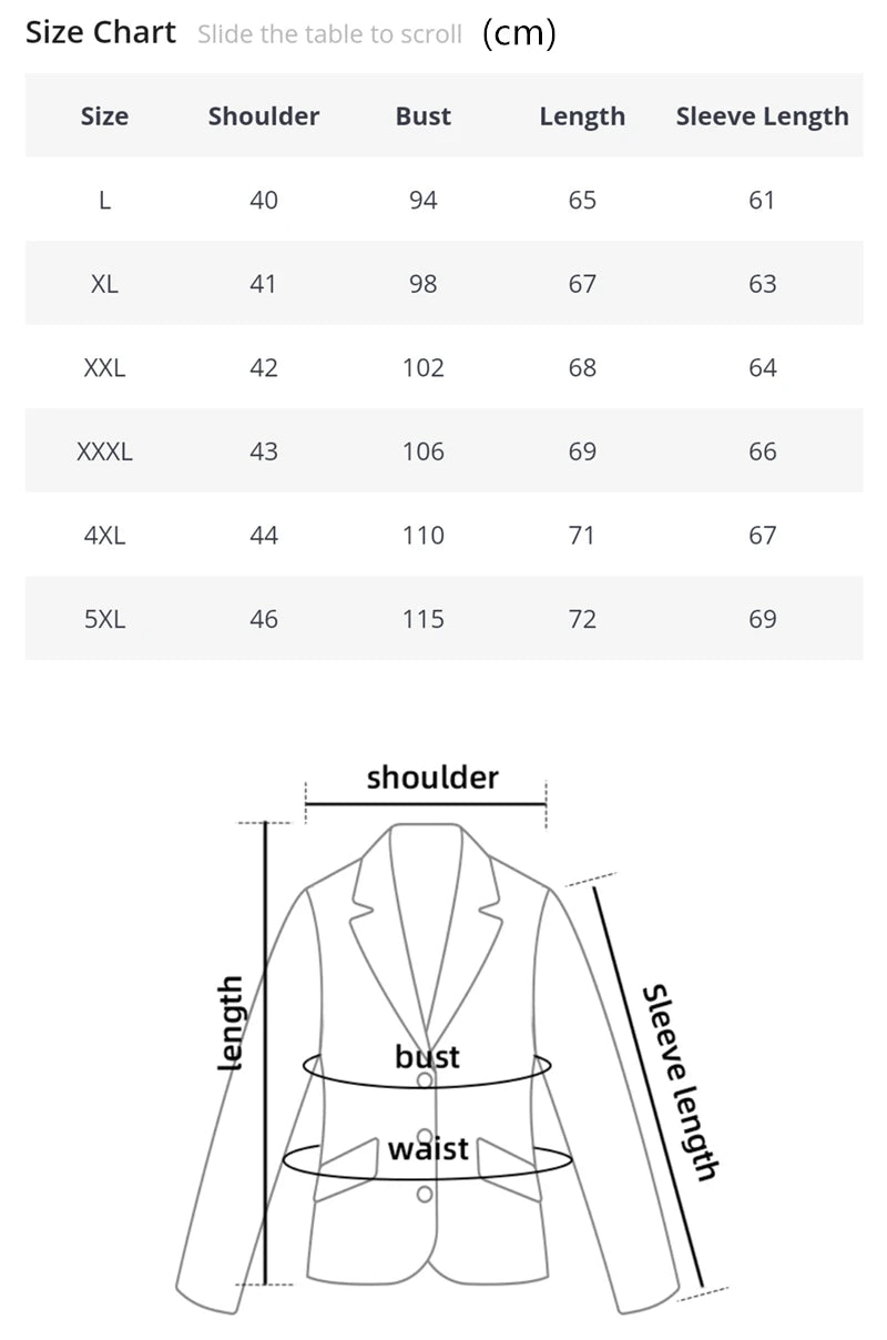 Men’s Slim Fit Formal Blazer Jacket
