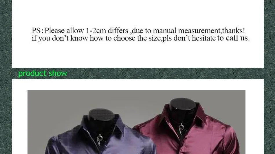 Men’s Long-Sleeve Velour Dress Shirt