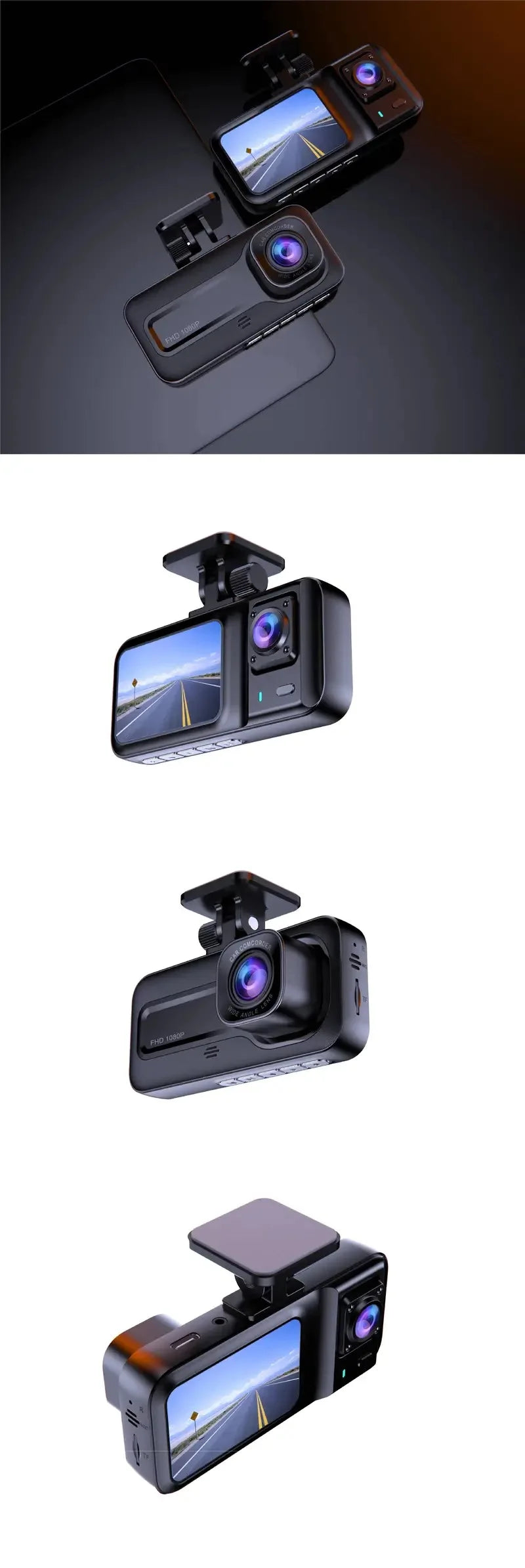 Car DVR HD Dash Camera Video Recorder Car Parking Monitoring Insede IR Night Vision Loop Recording