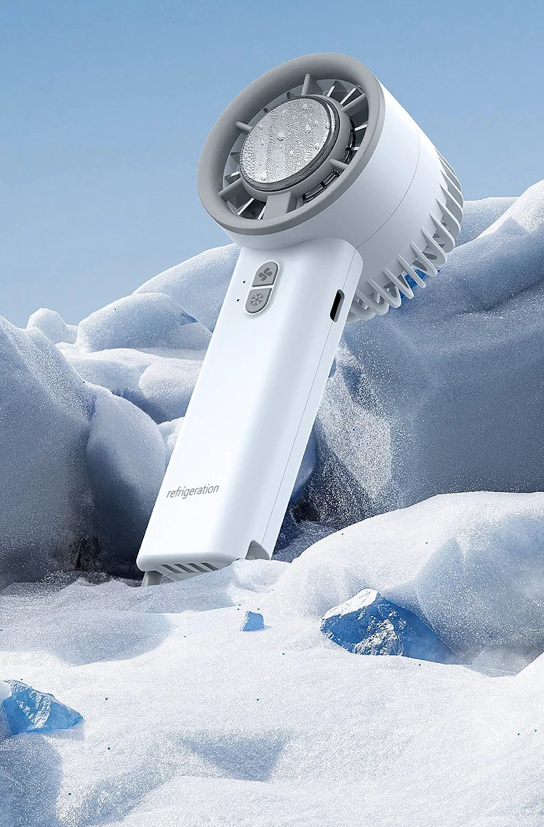 New Handheld Mini Fan Portable Semiconductor Ice Cooling Fan Mini Portable Handheld Cooling Fan For Home Office Travel
