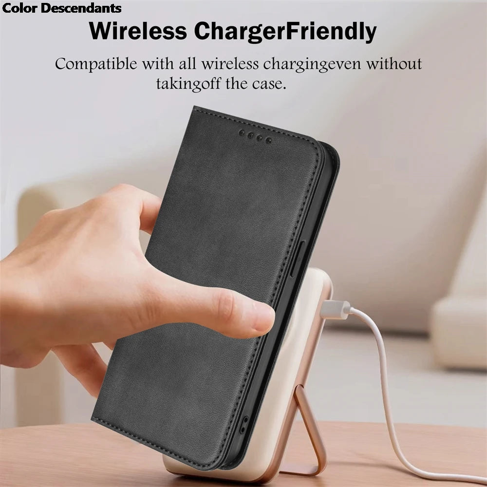 Vintage Leather Case For Xiaomi Poco M7 Pro 5g X7 F7 X3 NFC X5 X6 F5 F6 Pro F7 F8 Ultra Card Holder Flip Wallet Book Cover Funda