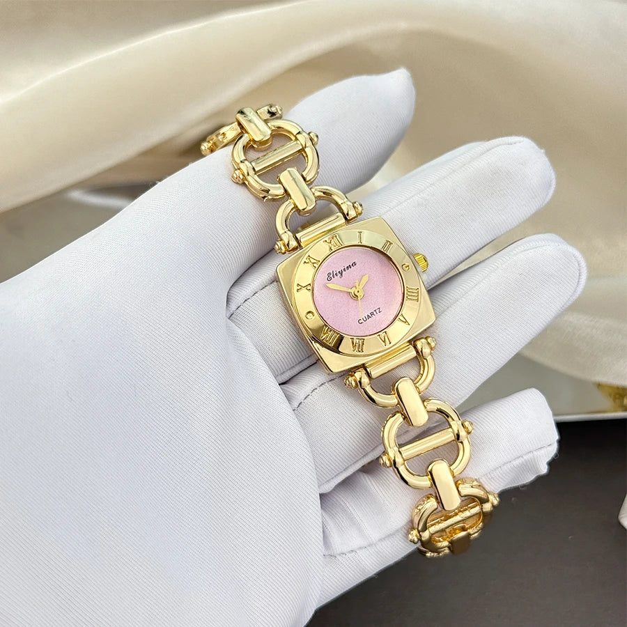 Women’s Luxury Crystal Bracelet Watch Set