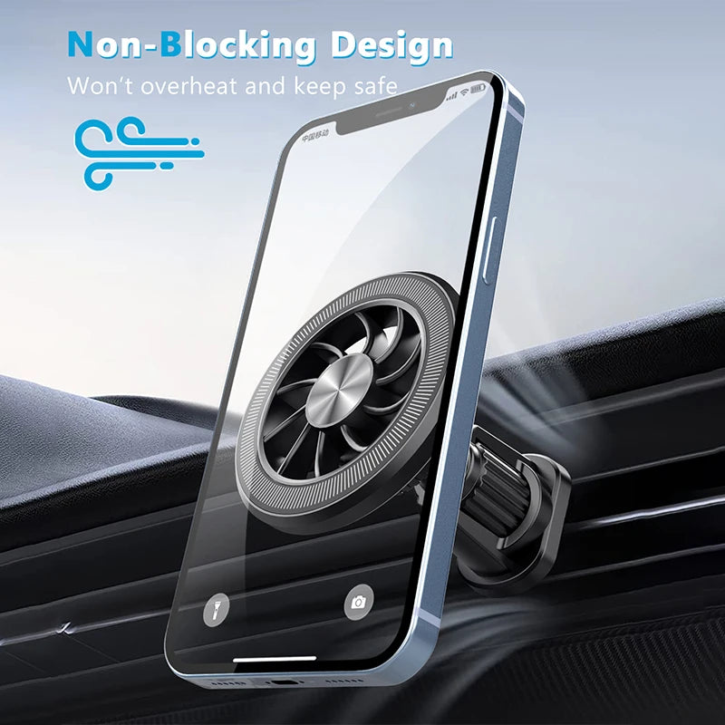 Car Mount Magnetic Phone Holder For Car Air Vent Adjustable Magnetic Phone Mount For Phone 12/13/14/15
