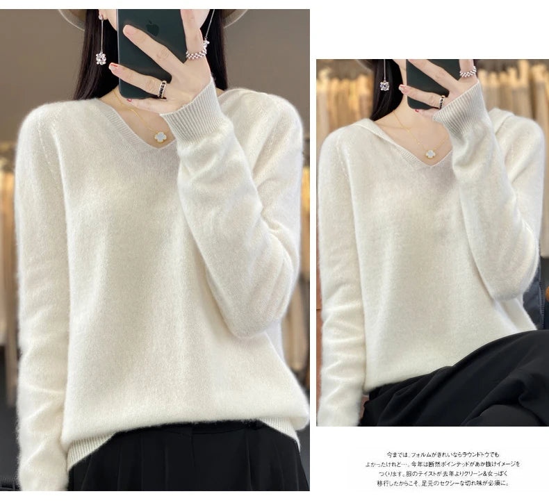 Women’s Loose Knit Sweater – Soft Heavyweight Pullover