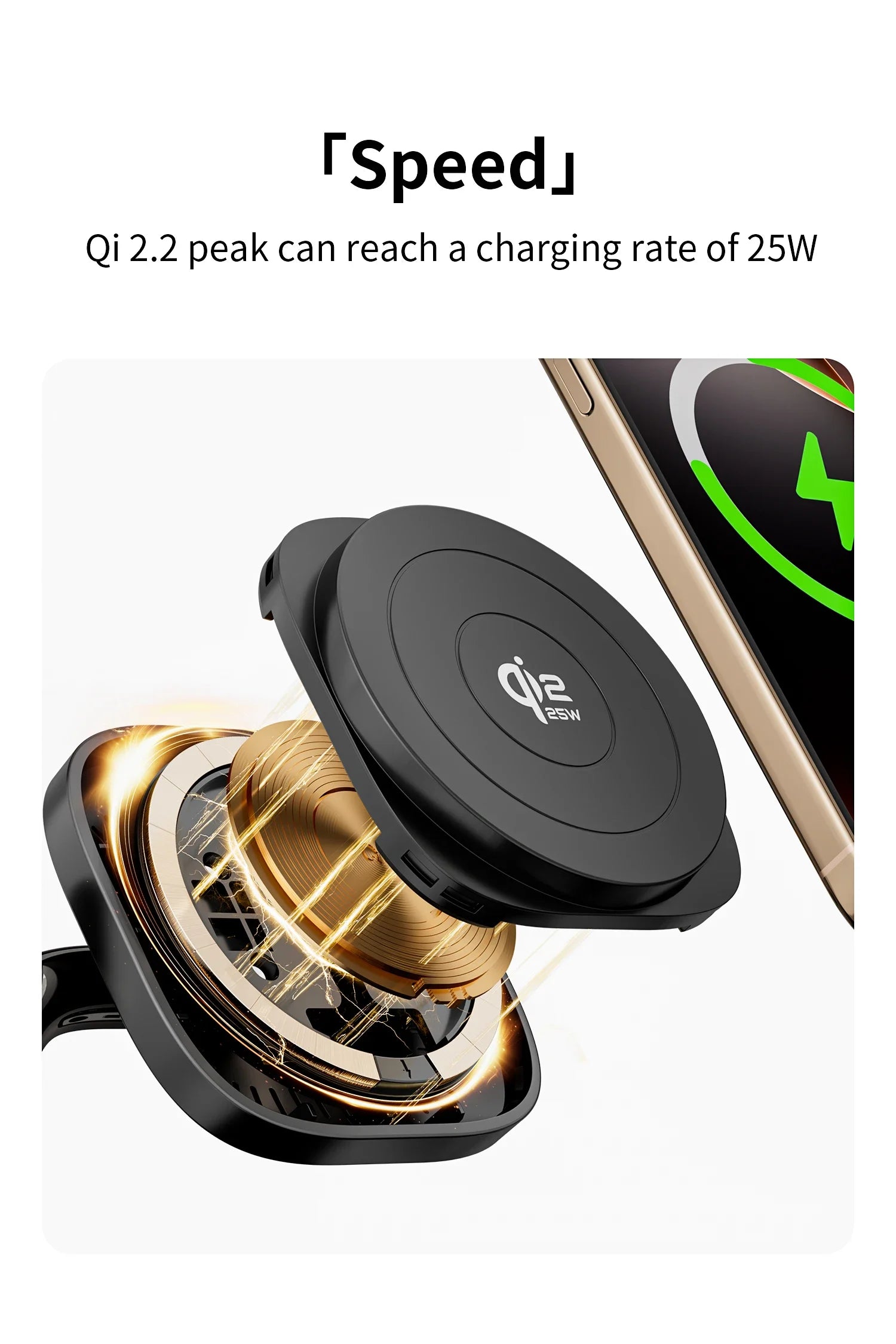 25W QI2 Wireless Charger with Wireless Speaker Digital Clock 3 in 1 Wireless Magnetic Charger for Iphone17 Charger Fast Charging