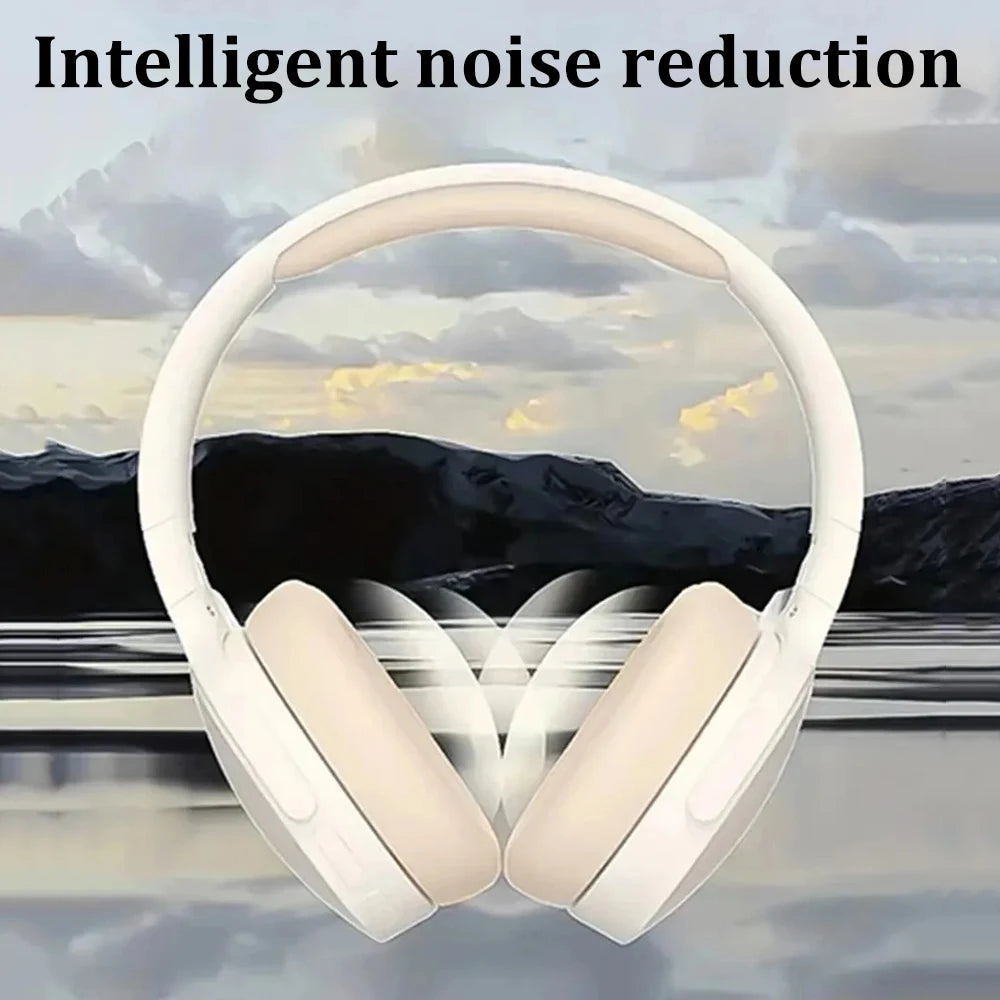 Dual Mode Wireless Bluetooth 5.3 Headphones Gaming Earphones with Noise Reduction Foldable Design for iPhone Music & Calls