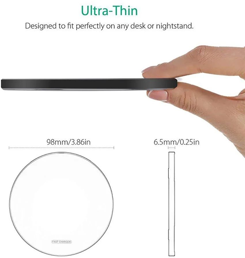Wireless Charger For Doogee V10 S97 Pro S88 Plus S86 Pro S88 Pro S96 Pro S59 S68 Pro  Fast Charging Pad Power Phone Accessory