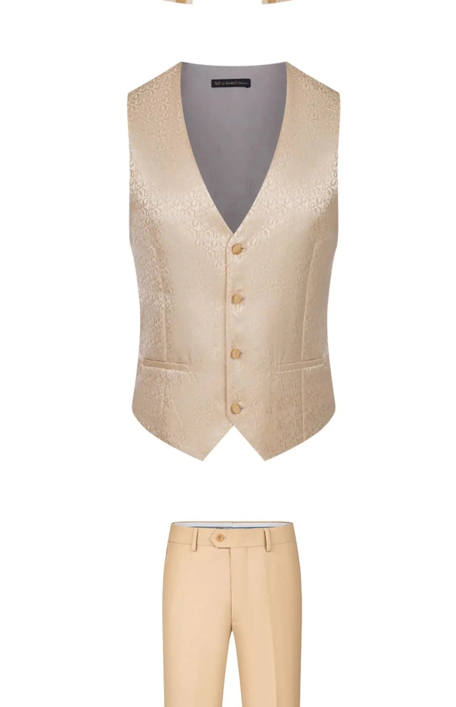 Men’s Slim-Fit Formal 3-Piece Suit Set