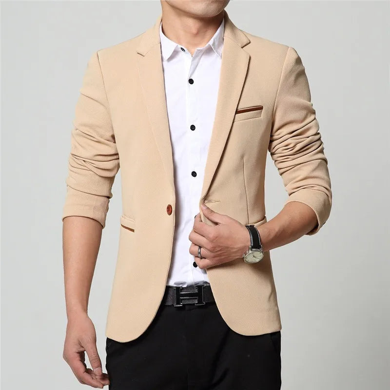 Men’s Slim Fit Formal Blazer Jacket
