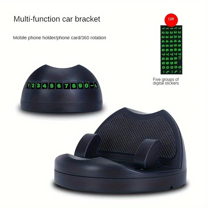 Ergonomic Car Mount with 360° Rotation - Easy One-Handed Operation for Your Smartphone