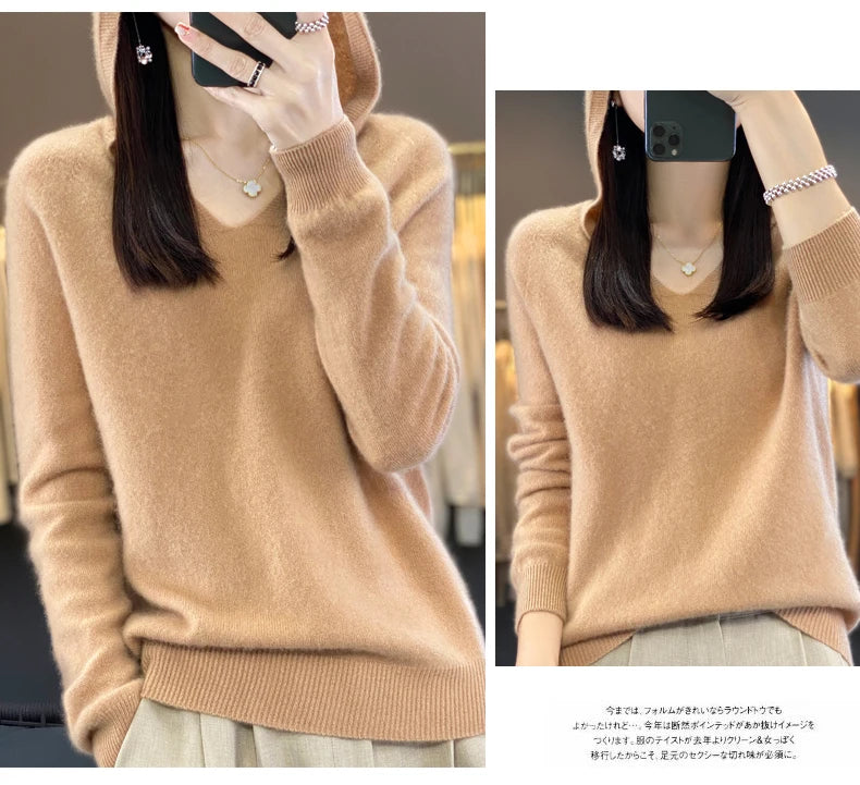 Women’s Loose Knit Sweater – Soft Heavyweight Pullover