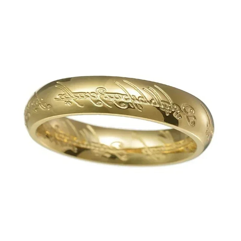 Language Rings for Unisex Fashion Accessories Stainless Steel Jewelry