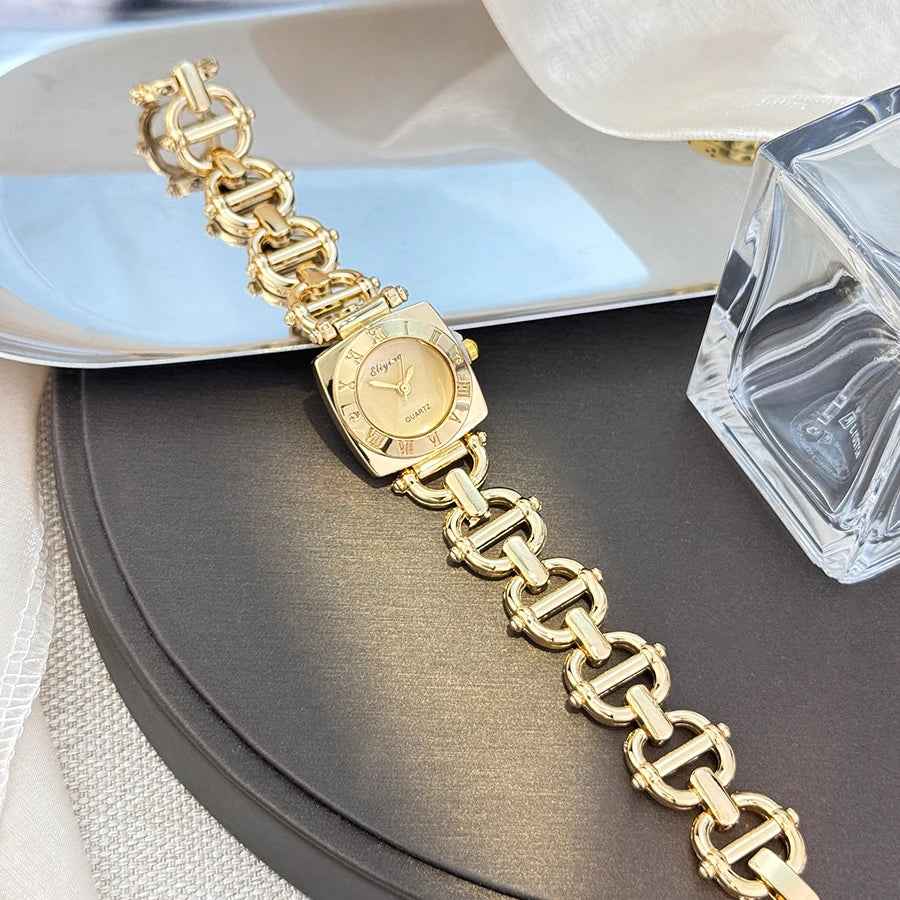 Women’s Luxury Crystal Bracelet Watch Set