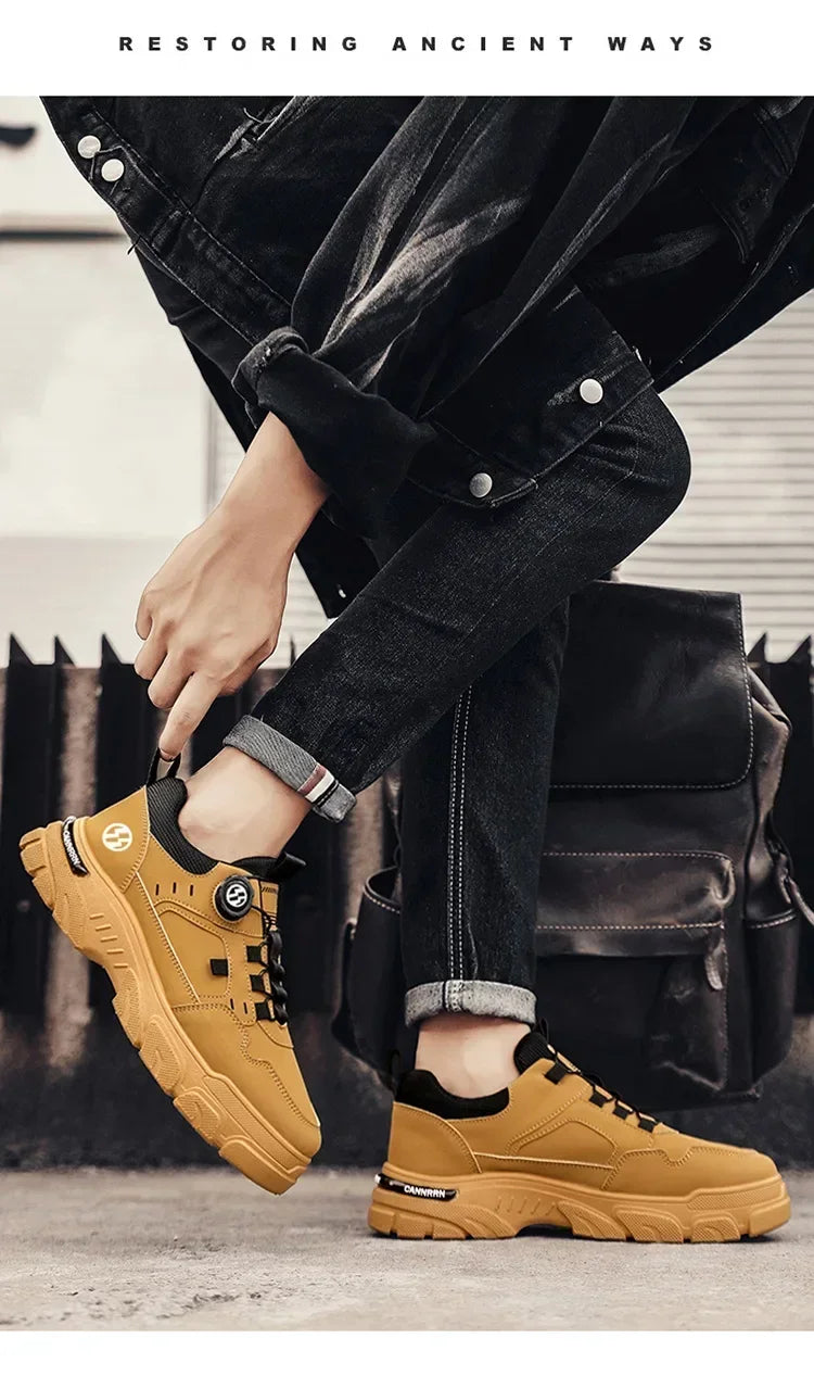 Men’s Breathable Height-Increasing Outdoor Sneakers