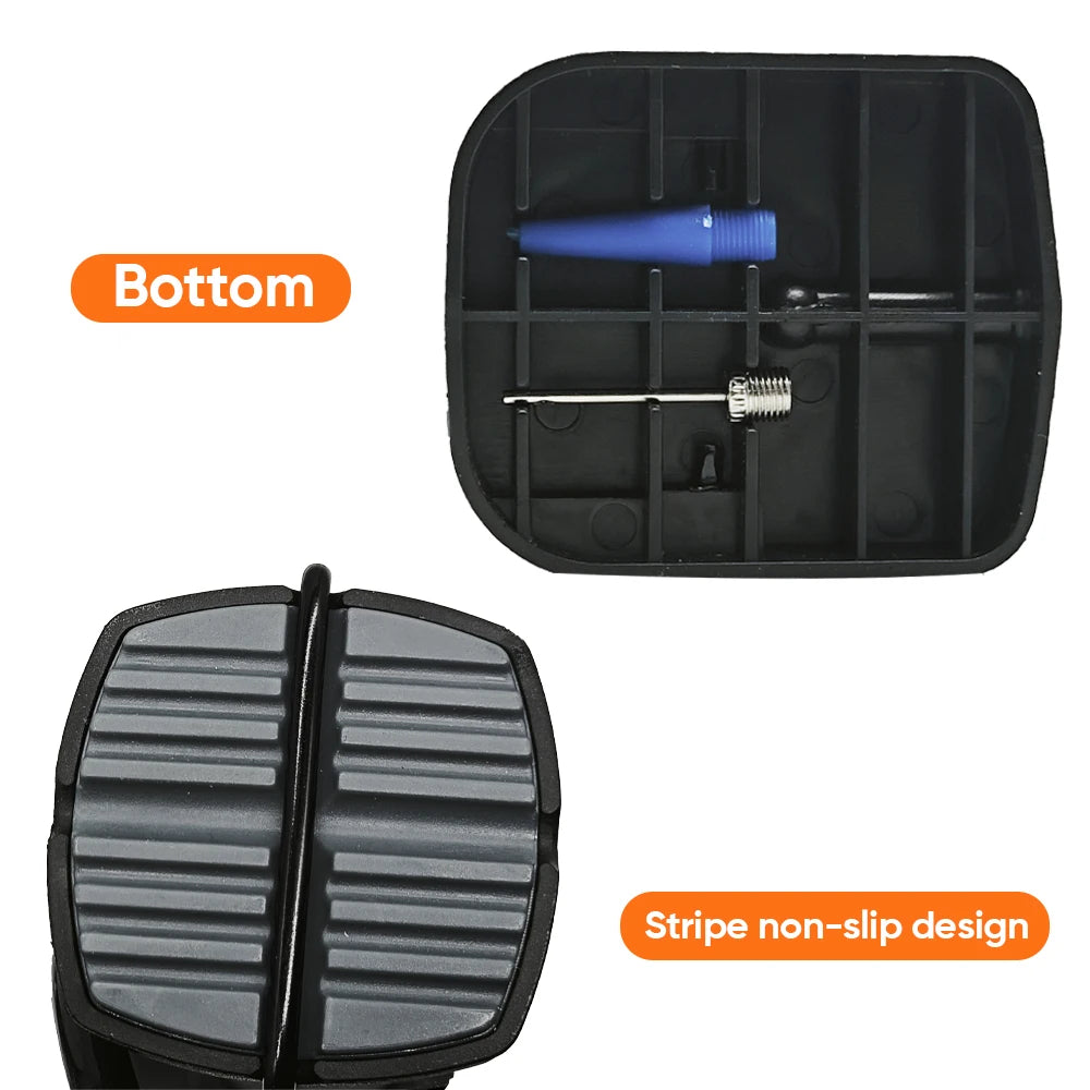 Bike Pump Portable Pedal Bicycle Foot Air Pump Bike Tire Inflator Schrader Presta Valve Cycling Tire Air Inflator Easy Carry
