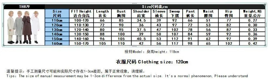 Boys Islamic Thobe – Kids Long Sleeve Traditional Robe