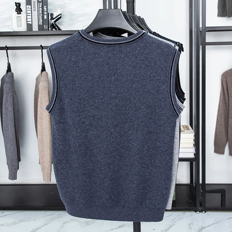 Men’s Casual Sleeveless Knit Vest