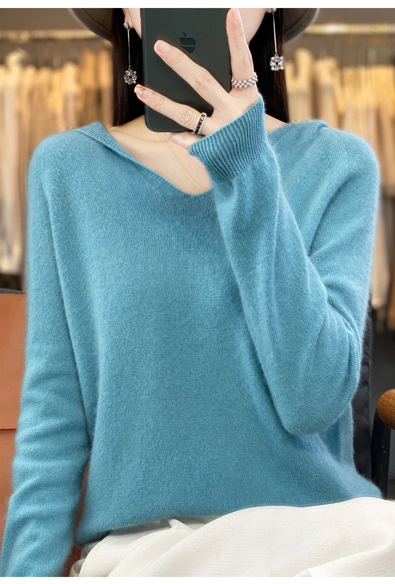 Women’s Loose Knit Sweater – Soft Heavyweight Pullover