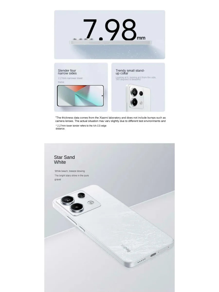 Redmi Note 13 pro 2026 Global Edition Smartphone 200MP Camera 67W Fast Charging Latest Model