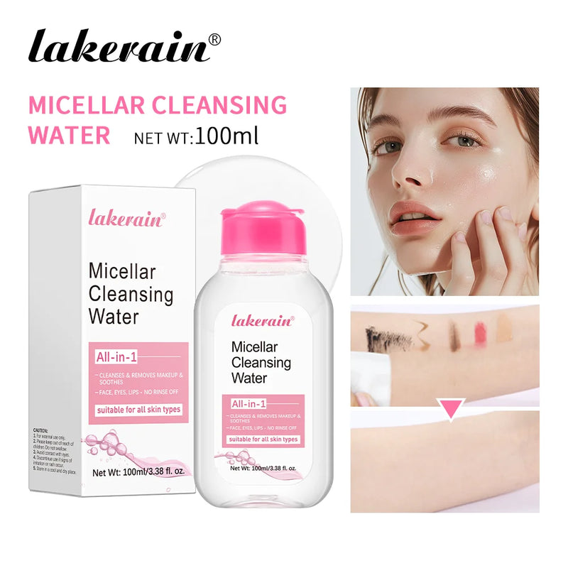 Micellar Cleansing Water Makeup Remover for Face and Eyes