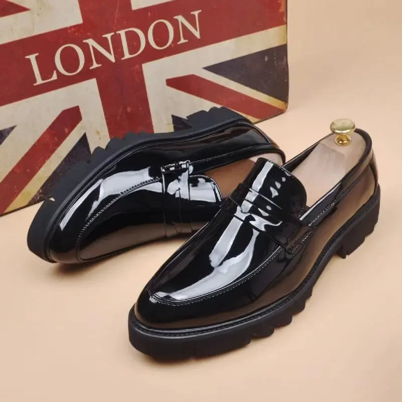 Lefu Shoes Men Thick Soled Comfortable Fashionable Brand Leather Shoes Men High-quality Business Office Shoes in Sizes 38-45