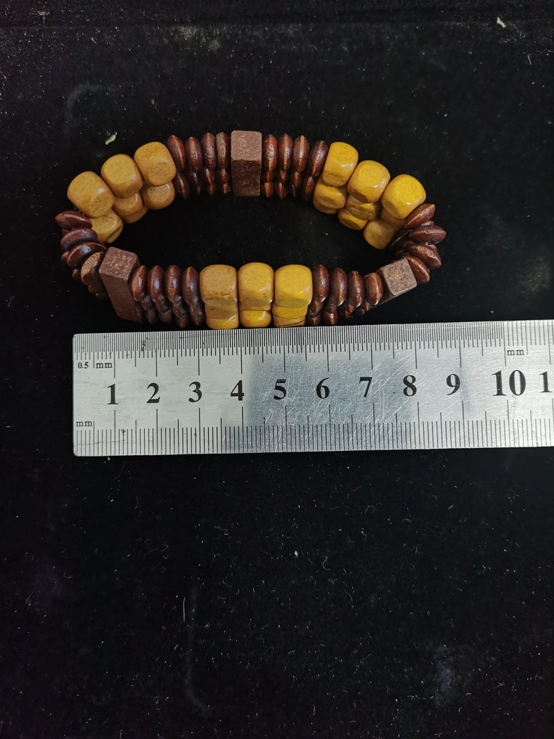 Wood Bead Bracelet Set – Unisex Fashion Accessories