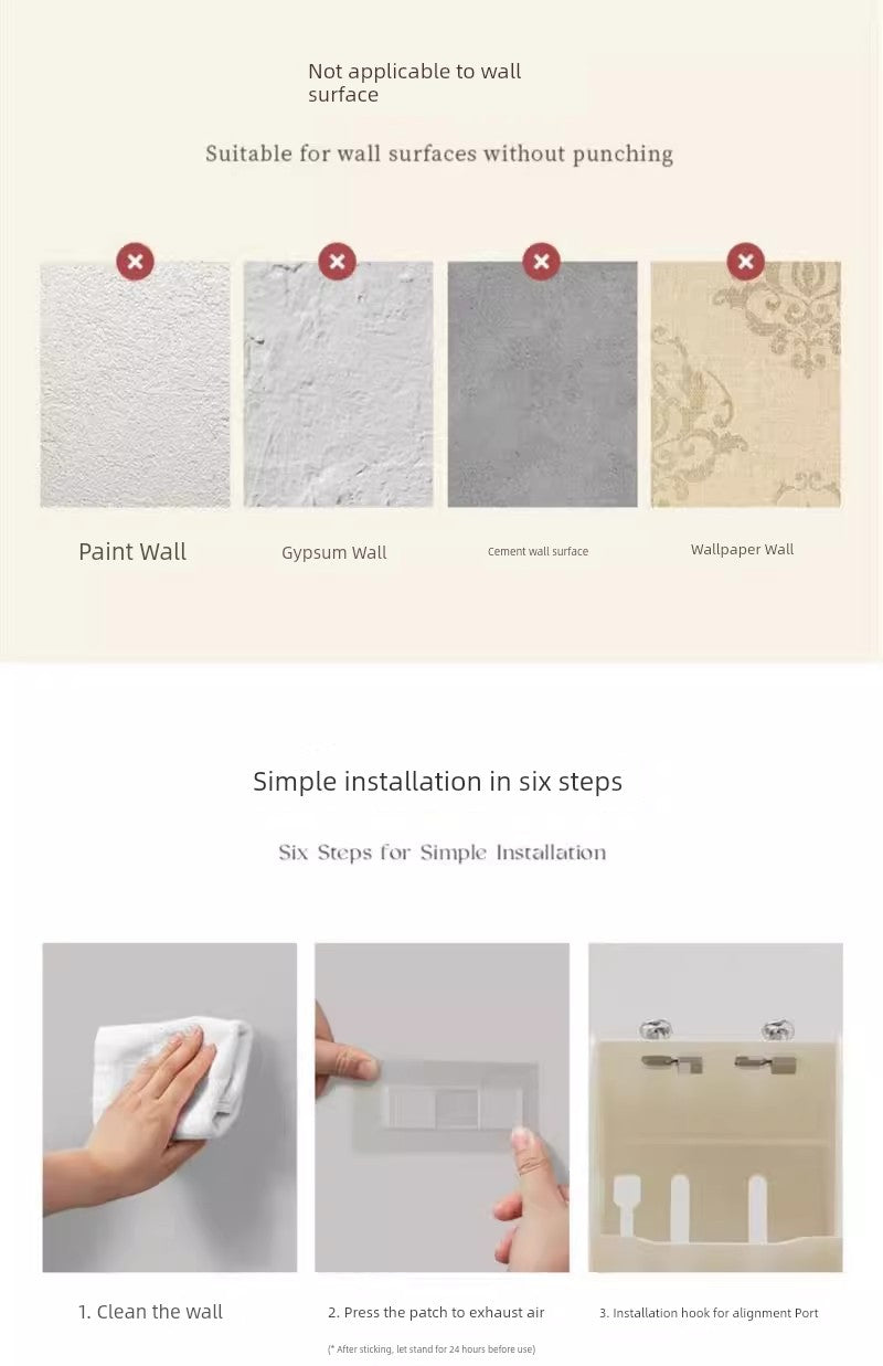 Wall-Mounted Toothbrush Holder with Toothpaste Squeezer | Bathroom Organizer Set