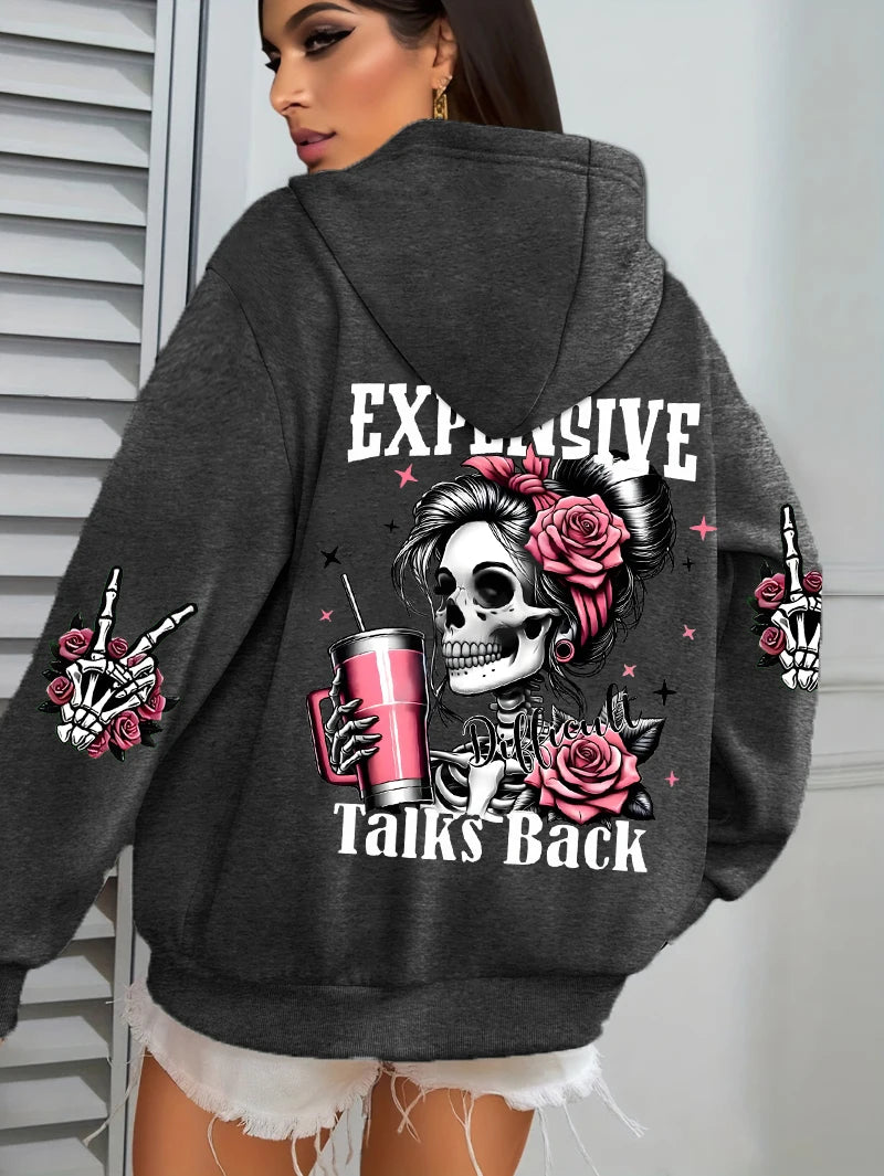 Women’s Plus Size Fleece Hoodie – Casual Pullover Sweatshirt