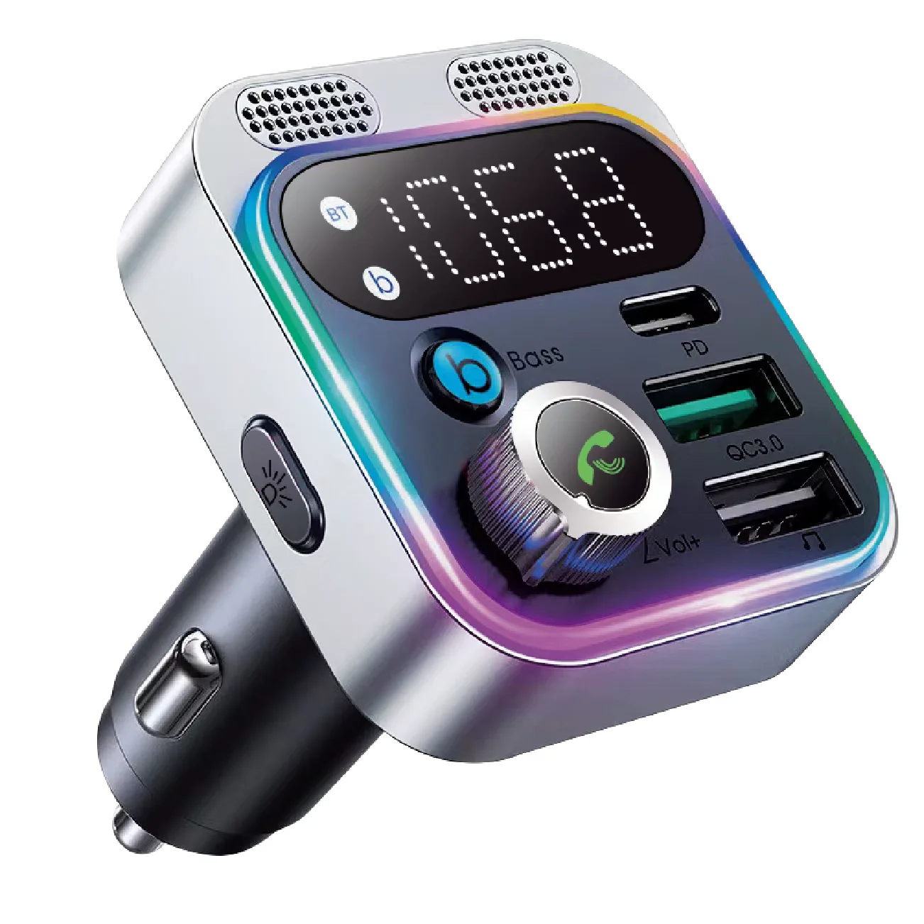 HM13X Car Bluetooth MP3 Player Dual PD 36W Fast Charge Lossless HIFI Music Car FM Transmitter Cigarette Lighter Charger Adapter