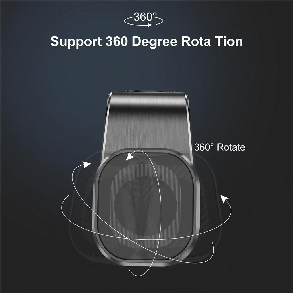 Magnetic Car Phone Mount - Strong L-Type Navigation Stand, 360° Rotation, Universal Fit for All Models, Holder for Smartphones