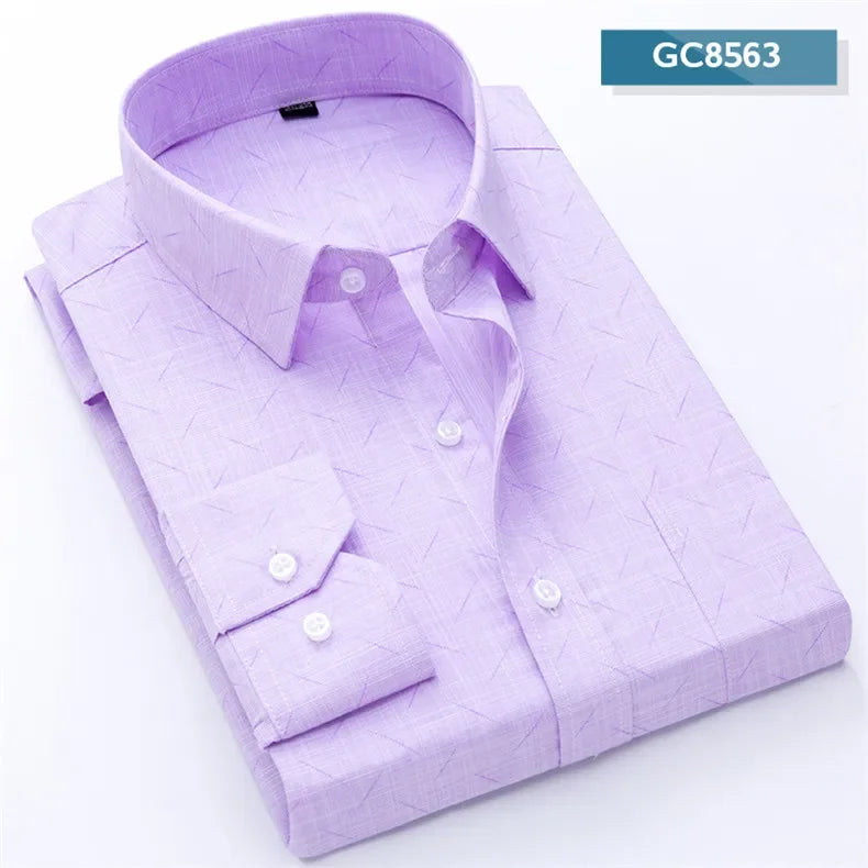 Men's Printed Shirt Spring Long Sleeve Casual Daily Thin Soft Comfortable Business Slim Fit Button Down Dress  Shirts