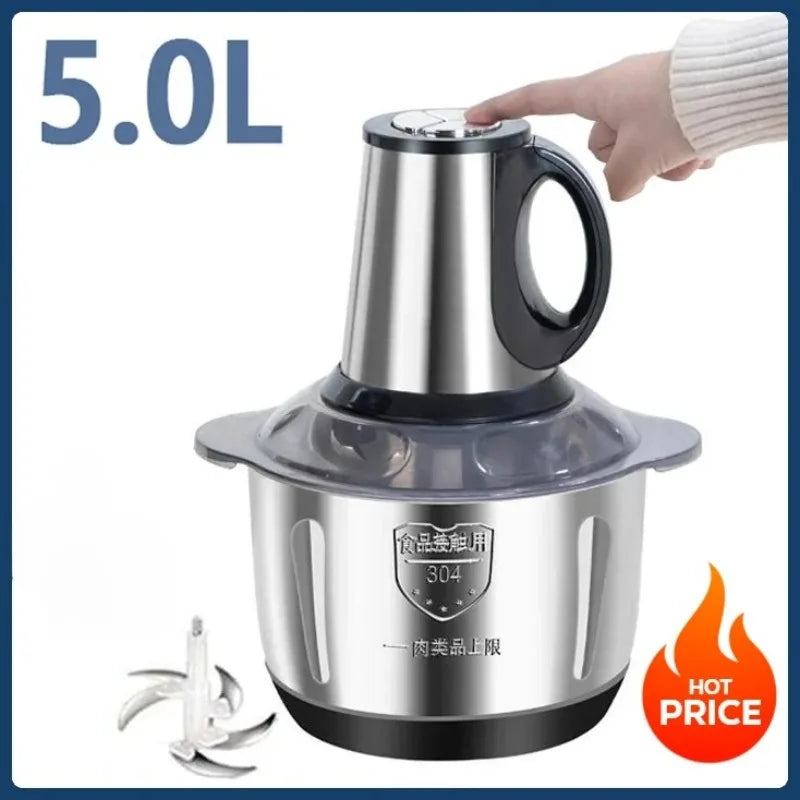 Stainless Steel Multifunctional Crusher Vegetable Cutter And Crusher for Efficient Kitchen Preparation