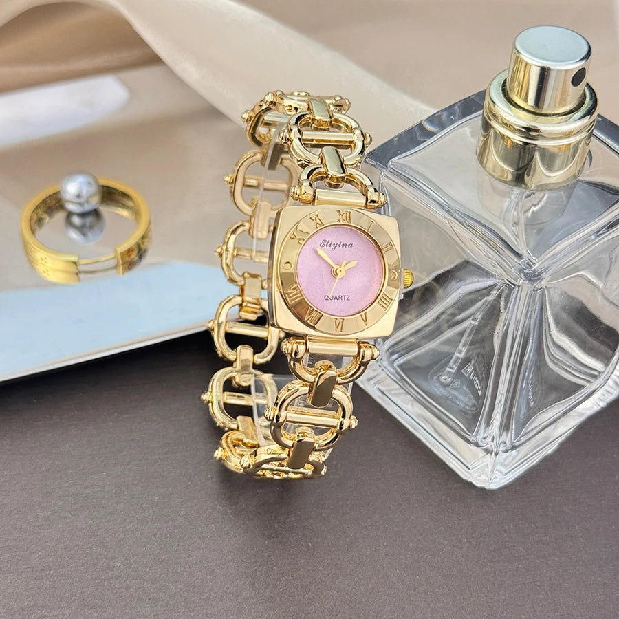 Women’s Luxury Crystal Bracelet Watch Set