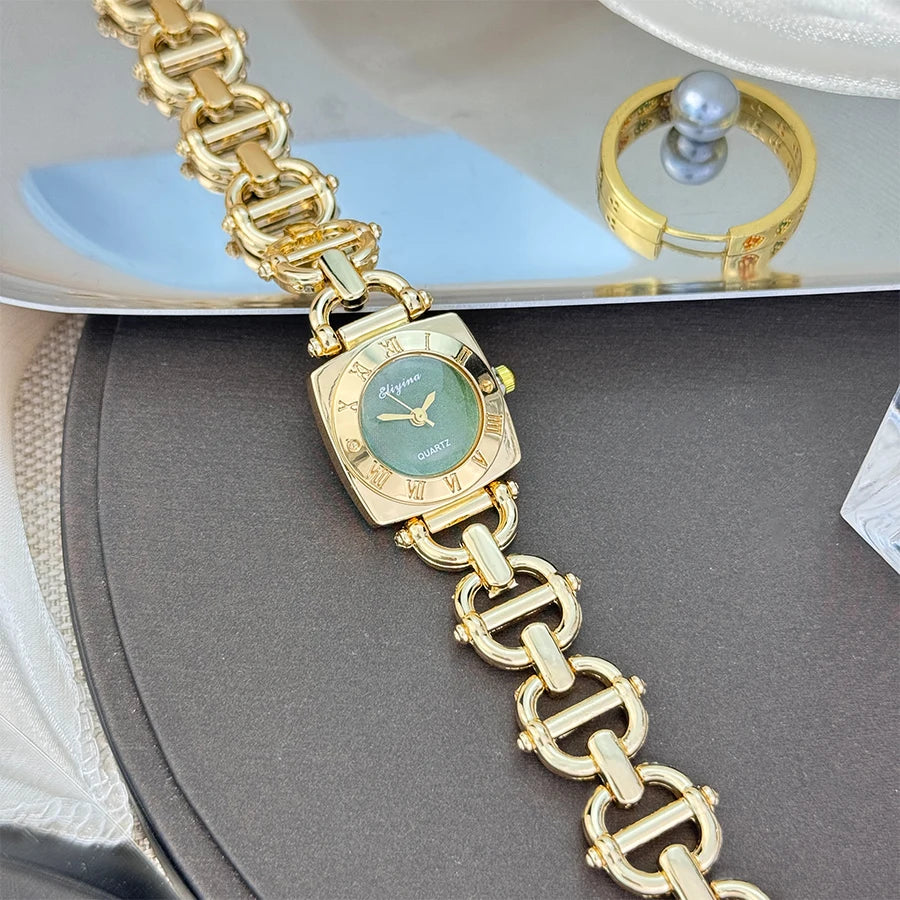 Women’s Luxury Crystal Bracelet Watch Set