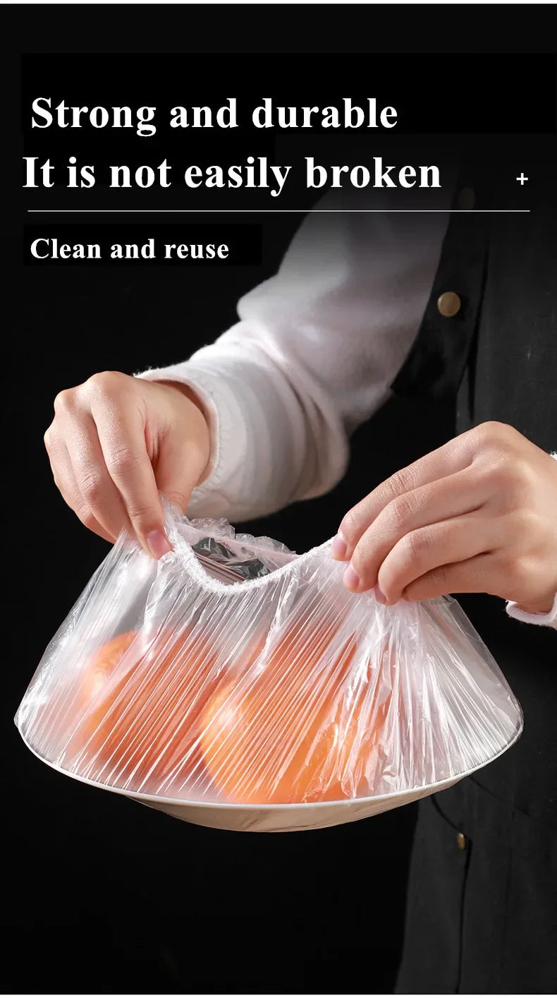 Reusable Elastic Food Covers – Stretchable Bowl and Plate Lids (Set of 6)”